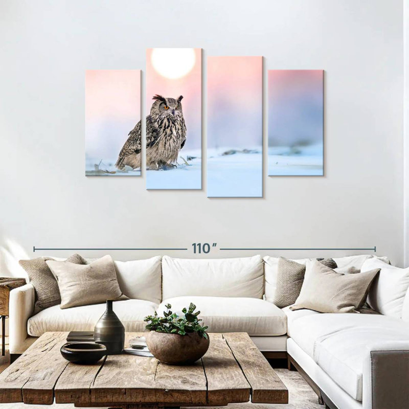 Brampt Enchanting Eagle Owl, 48"H x 75"W
