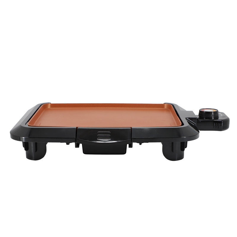 MegaChef 10.63 Inch Electric Grill with Copper Coating
