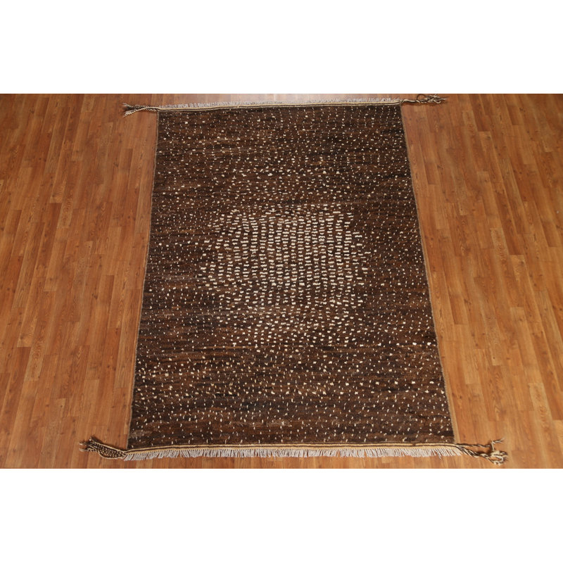 Tapis marocain brun 6 x 8