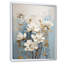 «Magnolias Blossom» blanc et bleu sur toile-1107634899-1107634900