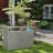 Garbage Bin Shed Stores 2 Trash Cans Metal Outdoor Bin Shed for Garbage Storage-196840538