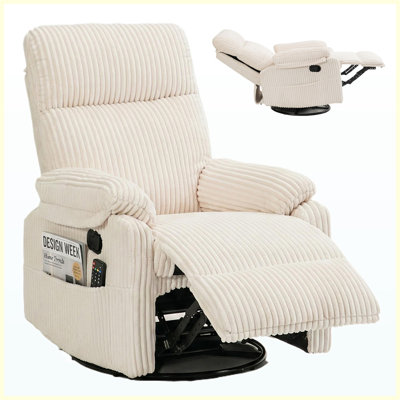 Fauteuil inclinable pivotant à 360 degrés, fauteuil inclinable compact et rembourré pour adultes, design gain de place pour chambre d'enfant