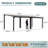 10 * 24FT Outdoor Gazebo Pergola Aluminum Framed with Sloping Pitched Roof-118215450
