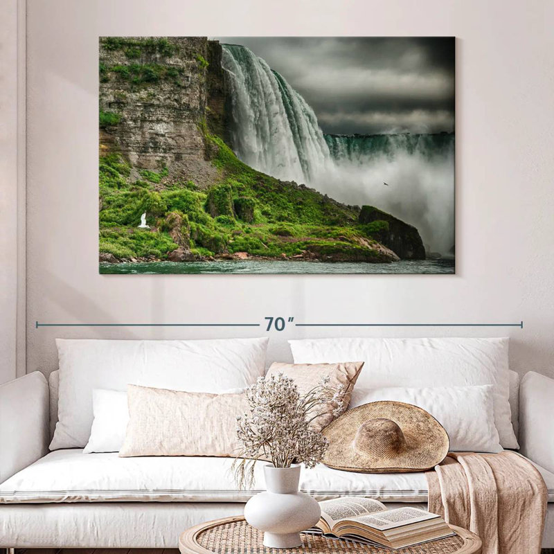 Alvord Niagara Falls During Storm, 34" H x 51" W