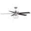 Ventilateur de plafond standard à 5 pales de 52 po avec chaîne de traction et ensemble d'éclairage Donovan Inola-291535170
