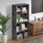 Melgarejo Gray Cubby Bookshelf, 42-Inch Modern 5-Tier Tall Geometric Bookcase, Freestanding Storage Organizer with Multiple Open Shelves, Floor Standing Small Space Display Storage Cabinet for Living Room, Bedroom, or Home Office-1710950175