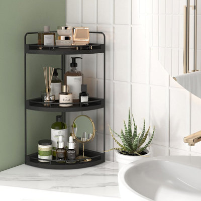 3-Tier Rustic Style Bathroom Storage Rack for Dressing Table, Kitchen, Bedroom
