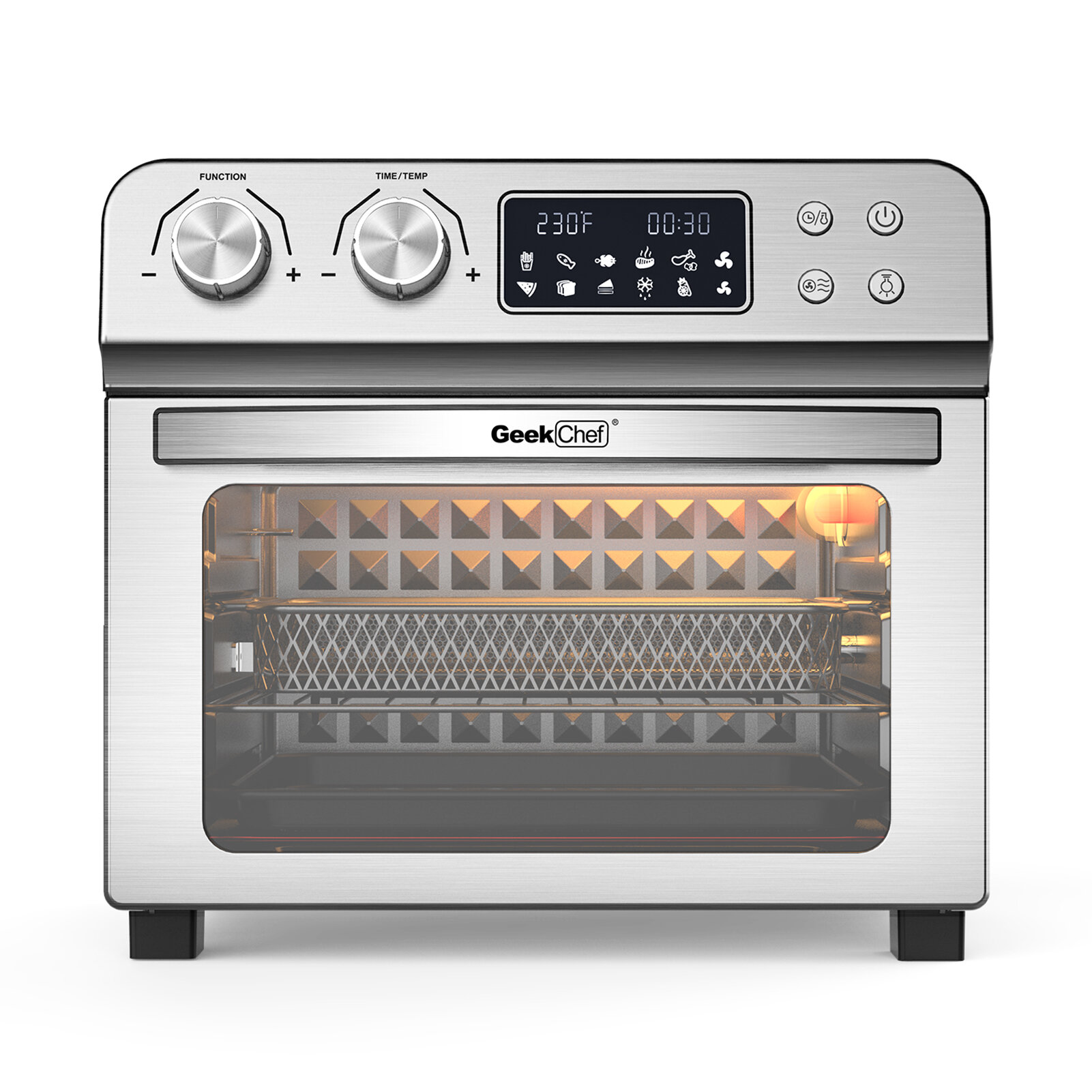 Aria Air Fryers 9.4 liter Oven with Rotating Rotisserie & Reviews