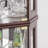 Corner Lighted Curio Cabinet Corner Glass Cabinet Lighted Curio Cabinet Corner Display Case For Living Room, Curio Cabinet, Antique Collection, Wine,Bar Glass Storage Light Included-1226859416