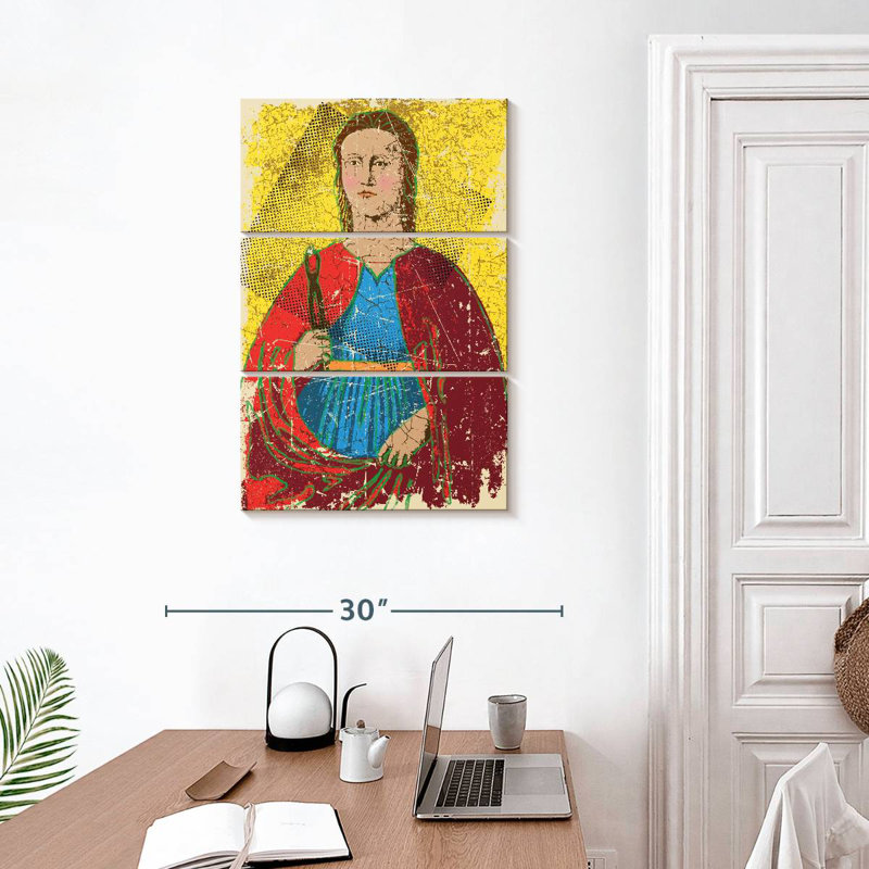 Leisha demi-teinte Saint Apollonia, H 32 po x l 20 po