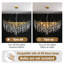 Lustre luxueux en forme de branche d'arbre, lustre en cristal moderne, luminaire suspendu LargeRaindrop (doré)-1685563481