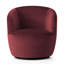 Petit fauteuil d'appoint pivotant en velours de 27 po de largeur-825236760
