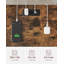 Table de chevet avec station de charge, table d'appoint avec tiroir et tablette ouverte Avenly
