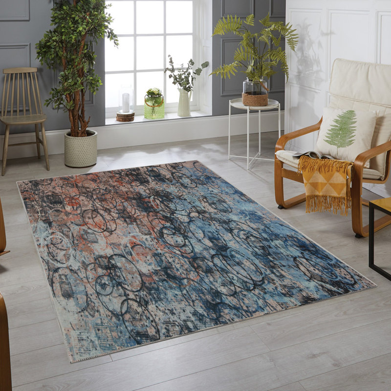 Premium Hall Carpet, 31.5 x 78.7 Inches | 100% Polyester, Antibacterial | 0.04 in Pile Height, Non-Slip Underside, Machine Washable | 3D Digital Printing | Ideal for Living Room & Entryway, Easy Maintenance