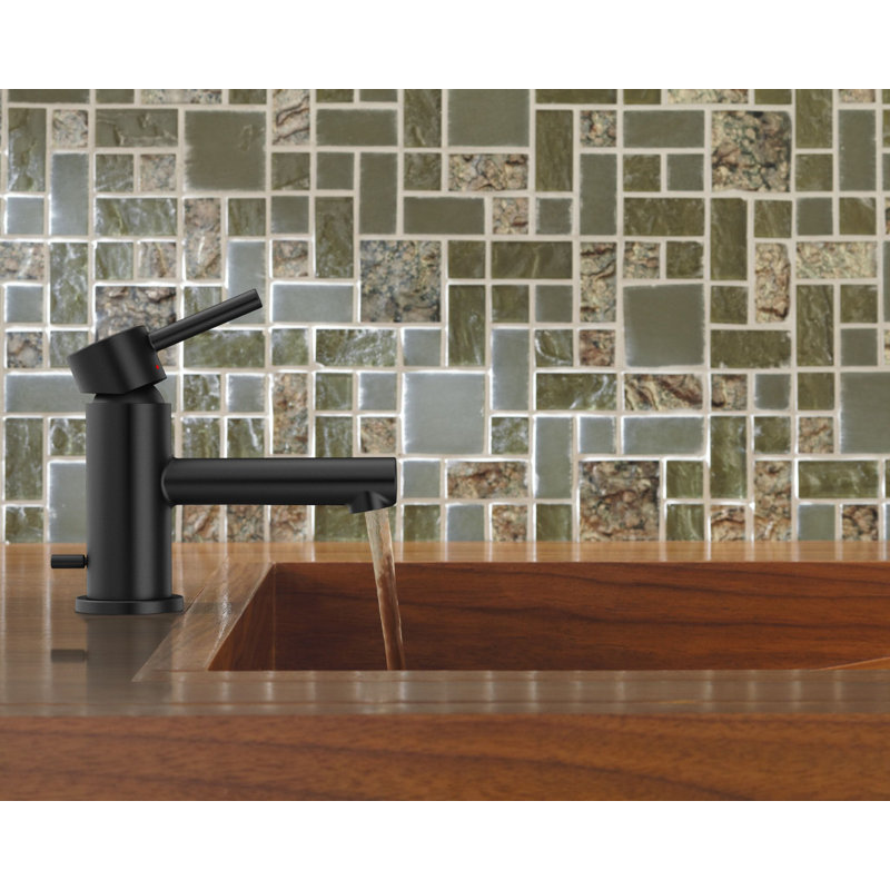 Align Single Hole Bathroom Faucet, Matte Black