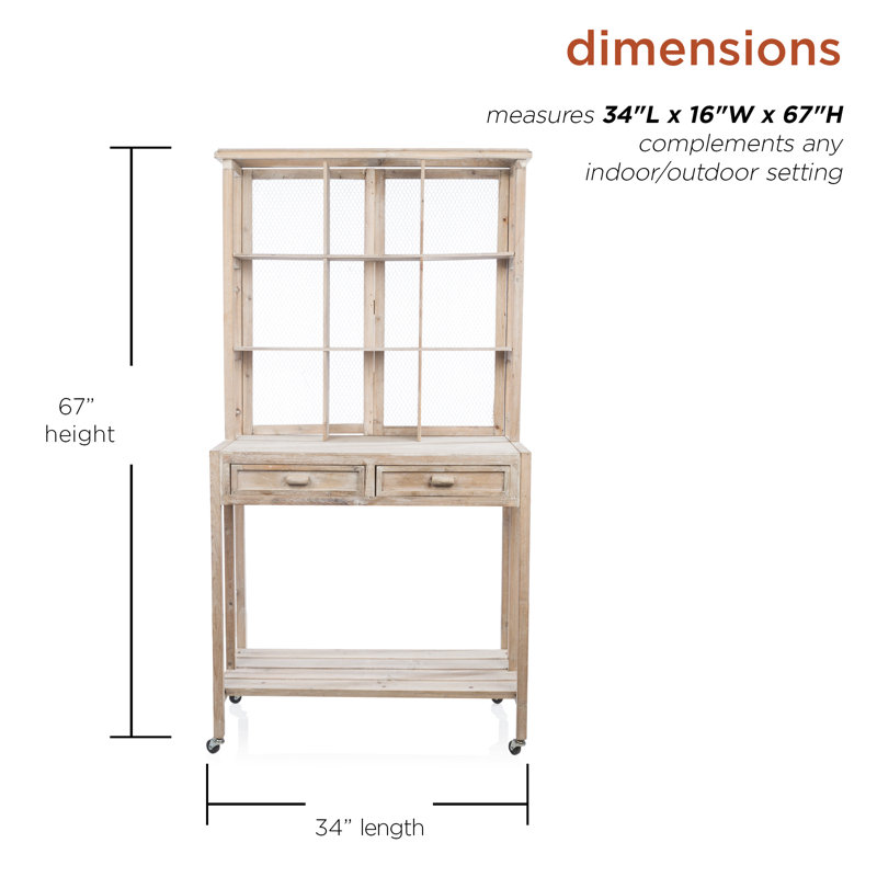 Westford Fir Wood Potting Bench