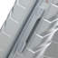 Grand bagage à carreaux en plastique dur 28 pouces ABS - Surface résistante aux égratignures Quatre roues multidirectionnelles, avec serrure à combinaison et crochets latéraux. (Argent)