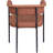 Malin Vegan Leather Arm Chair Dining Chair-474285632