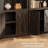 5-Tier Farmhouse Bookcase, Compact Wood Bookshelf with Open Shelves and Barn Doors, Vintage Display Storage Cabinet-1410440355