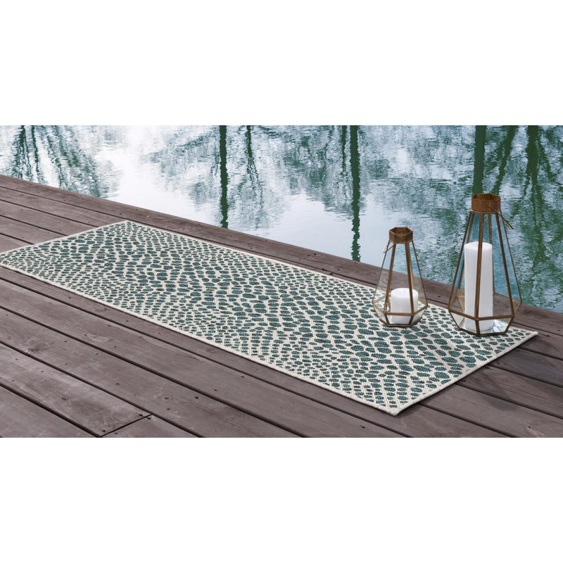Animal Print Indoor / Outdoor Area Rug, Runner 61 x 244cm