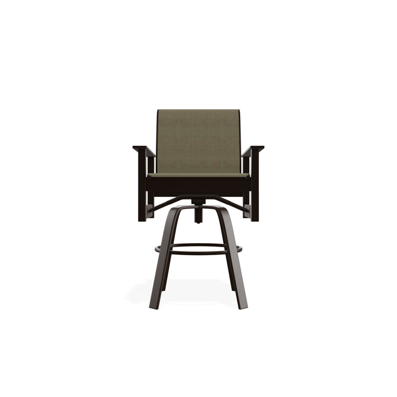 Leeward Polymer Outdoor 26'' Counter Stool, Kona, Elevation Stone, 30"