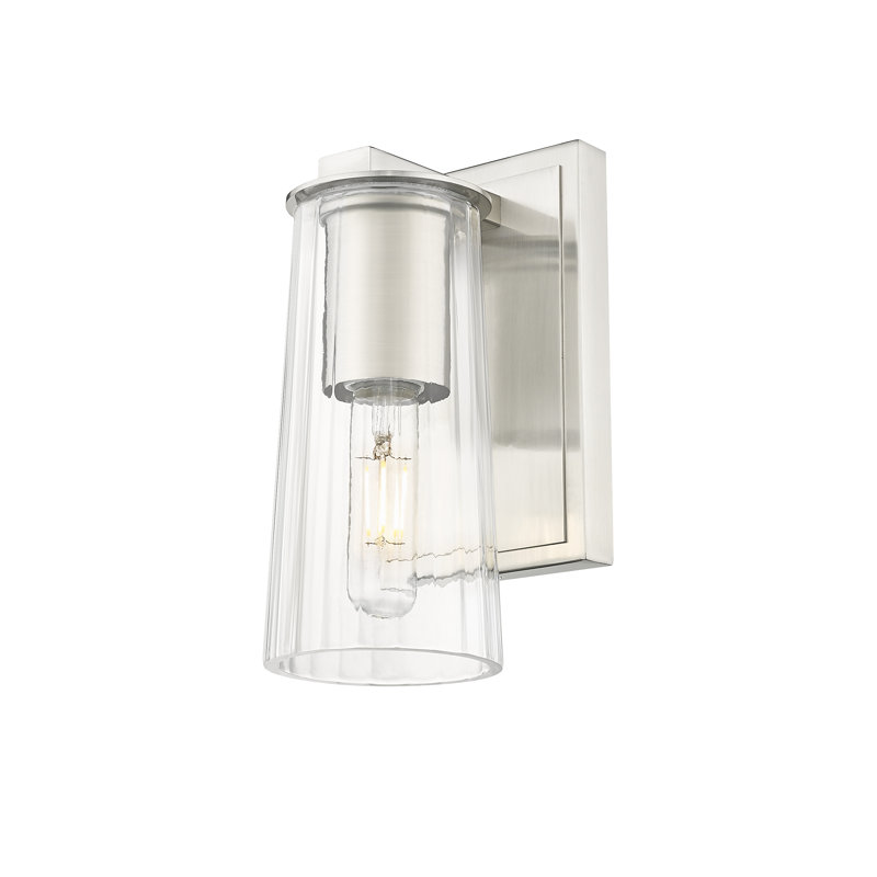 Applique murale 1 lumière Esma, Nickel brossé