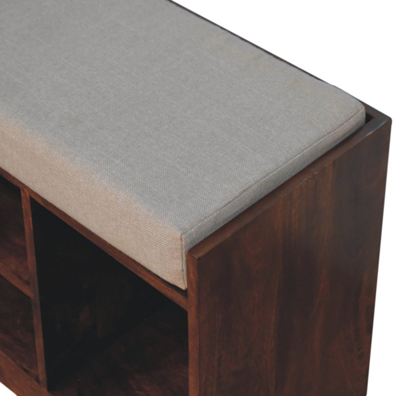 Solid Wood Retreat Chestnut Shoe Bench