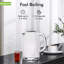 Bouilloire électrique de 1,7 L Longdeem: 1500 W, ébullition rapide, arrêt automatique, acier inoxydable, blanc-119117065