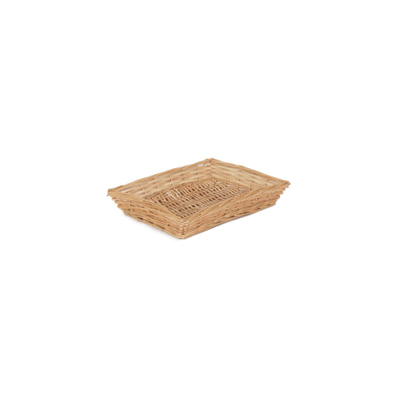 Finzel Flat Wicker Display Tray Basket