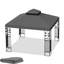 Abri de jardin extérieur pour patio 10 pi x 10 pi - Protection de remplacement à deux niveaux, trous de drainage, accumulation d'eau, répulsif gris, rendant l'espace invitant