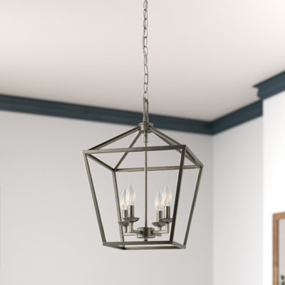 Luminaire suspendu géométrique à 4 lumières à intensité variable Hertford 