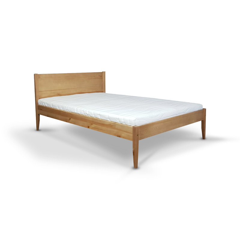 Felder Solid Wood Bed, European Double (140 x 200cm), Oak