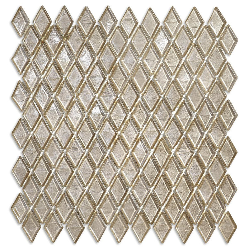 Orapa 7/8" x 1-5/8" Diamond Glass Mosaic