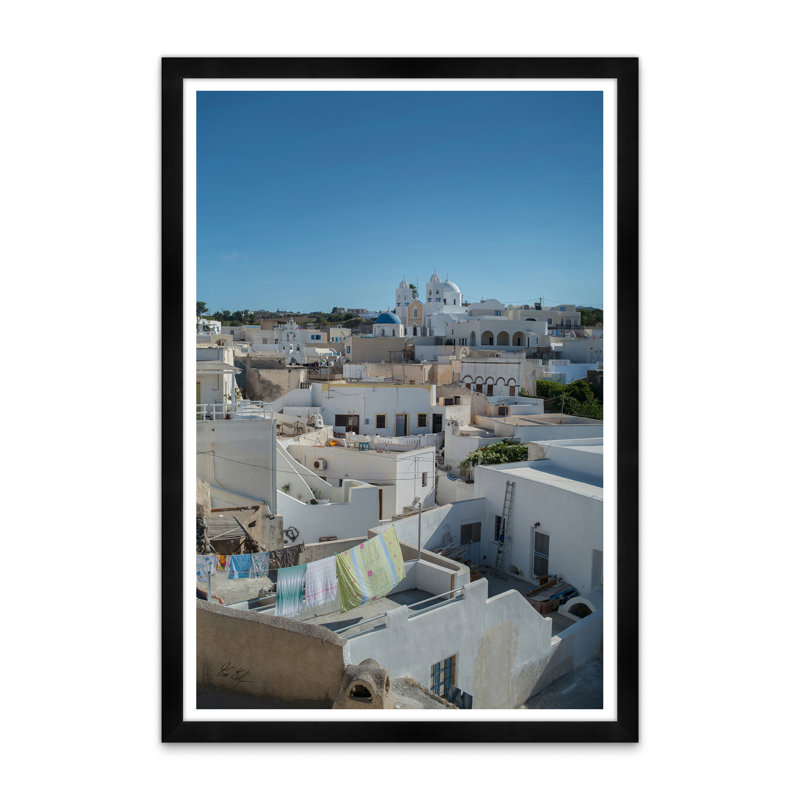 Megalohori Rooftops I, H 42 po x l 29 po x P 1,5 po, Noir