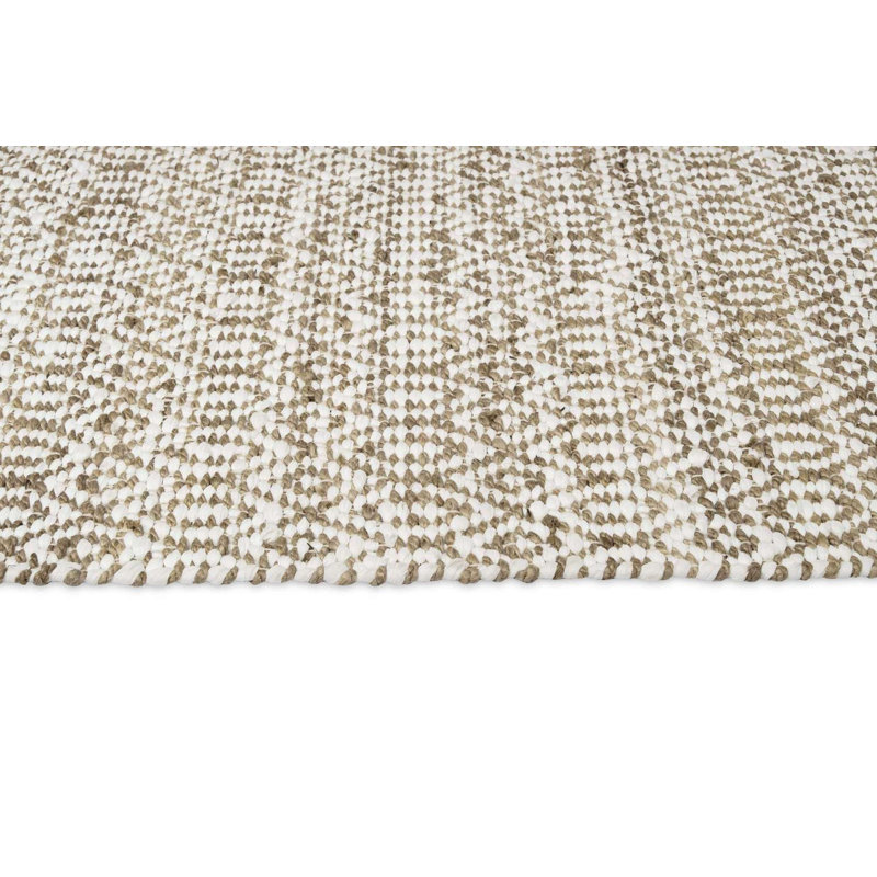 Tapis brun tissé à la main Darlette, Rectangle 8 pi 10 po x 12 pi