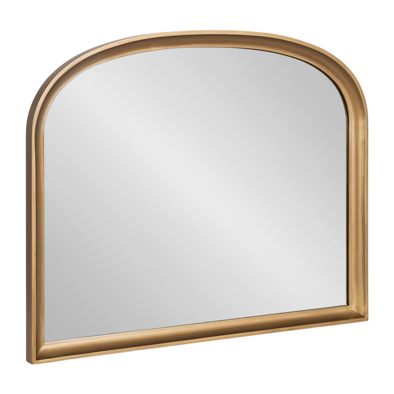 Arch Mirror, Gold, Manufactured Wood, 28" x 34"