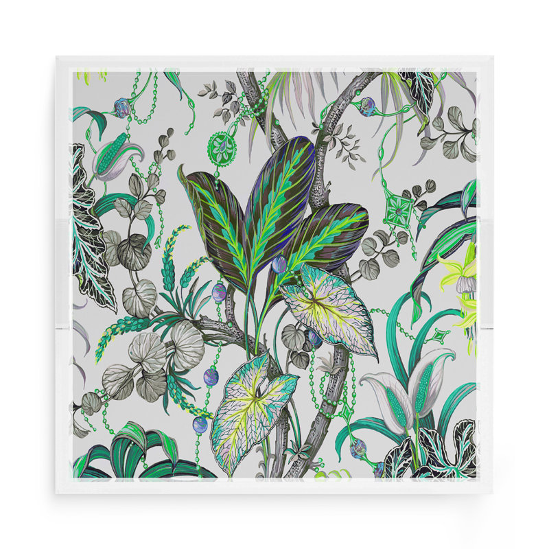 Plateau décoratif Amazonia, Tourmaline, L 15 po x P 15 po x H 2 po