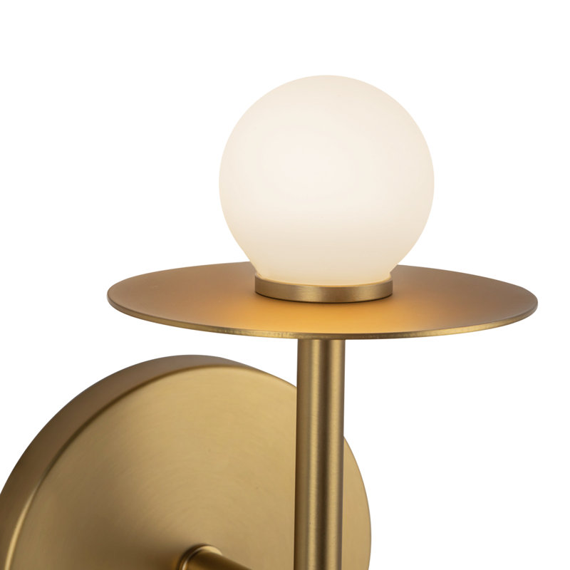 Elixir 10-In Wall Sconce, 6 W, 10.13" H x 4.38" W x 4.25" D, Gold
