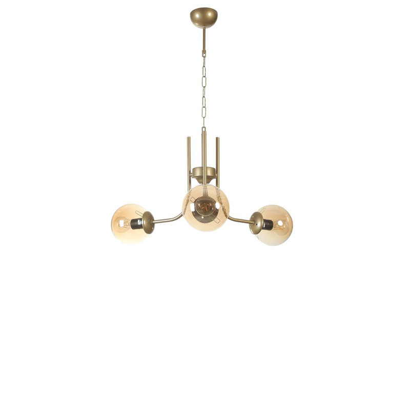 Chandle Chandelier, Gold/Amber