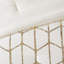 Édredon doux pour lit simple / simple TG avec motif métallique doré rayonnant