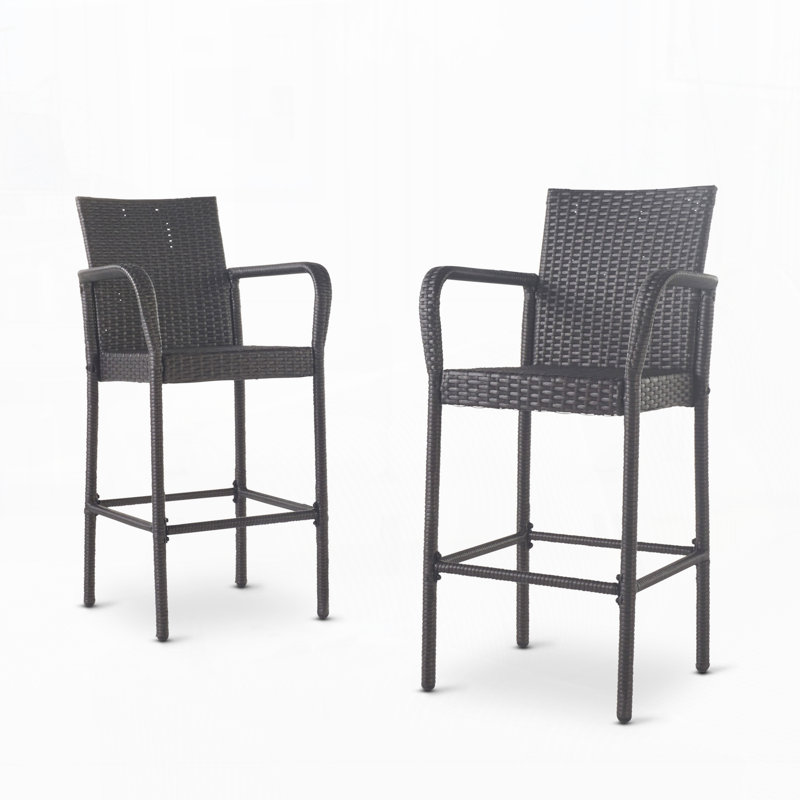 Tabourets d'extérieur, ensemble de 2