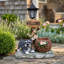Statue jardinière Schnauzer