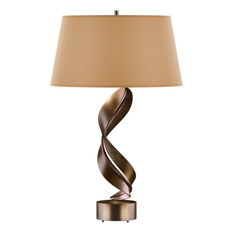 Folio 25.1" Table Lamp, Flax, Bronze