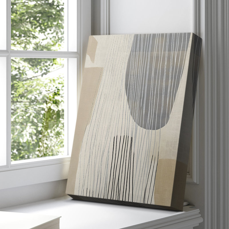Abstrait, toile tendue avec châssis de CD XXVI - Prêt à être accroché, H 48 po x l 32 po