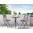 Ousley 2 - Person Metal Patio Dining Set with Round Table