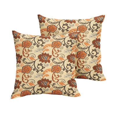 Sunbrella Outdoor Ikat Knife Edge Pillow Set of 2