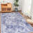 Blue Area Rug 5x8, Washable Rug, Low-Pile, Non-Slip, Non-Shedding, Foldable, Kid & Pet Friendly - Area Rugs for living room, bedroom, kitchen (Blue, 5' x 8')-1238424565-1238424570