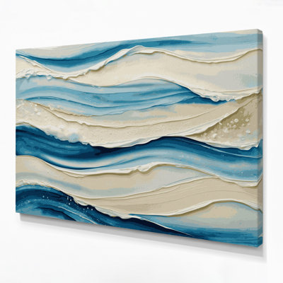 Toile horizontale rayée gris ciel