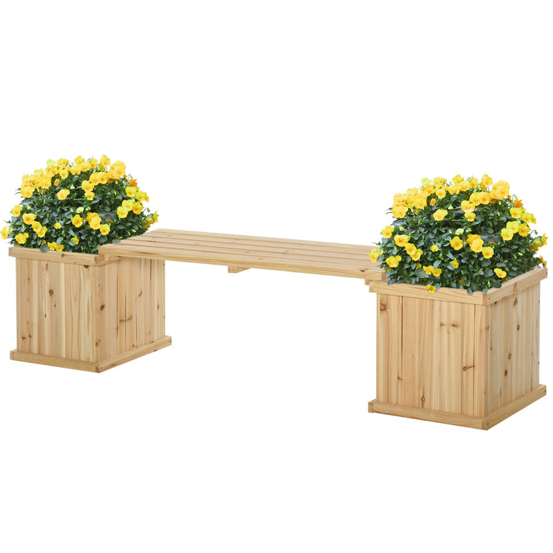 Wood Raised Garden Bed, Nature