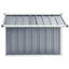 Tuckahoe Garden Robot Lawnmower Shed 92 x 97 x 63 cm Galvanised Steel-1092772833